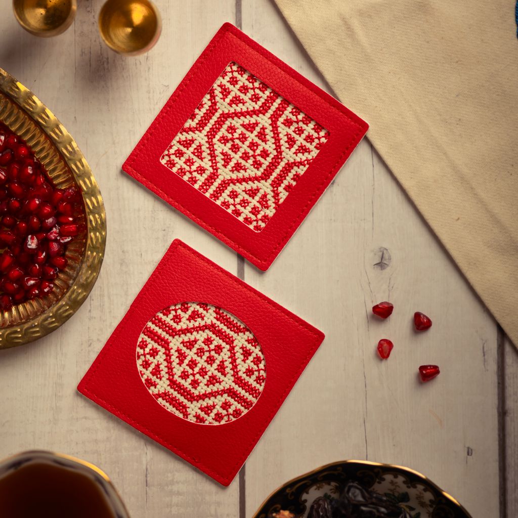 Dalia Coasters - Palestinian Red - Che Cose Belle