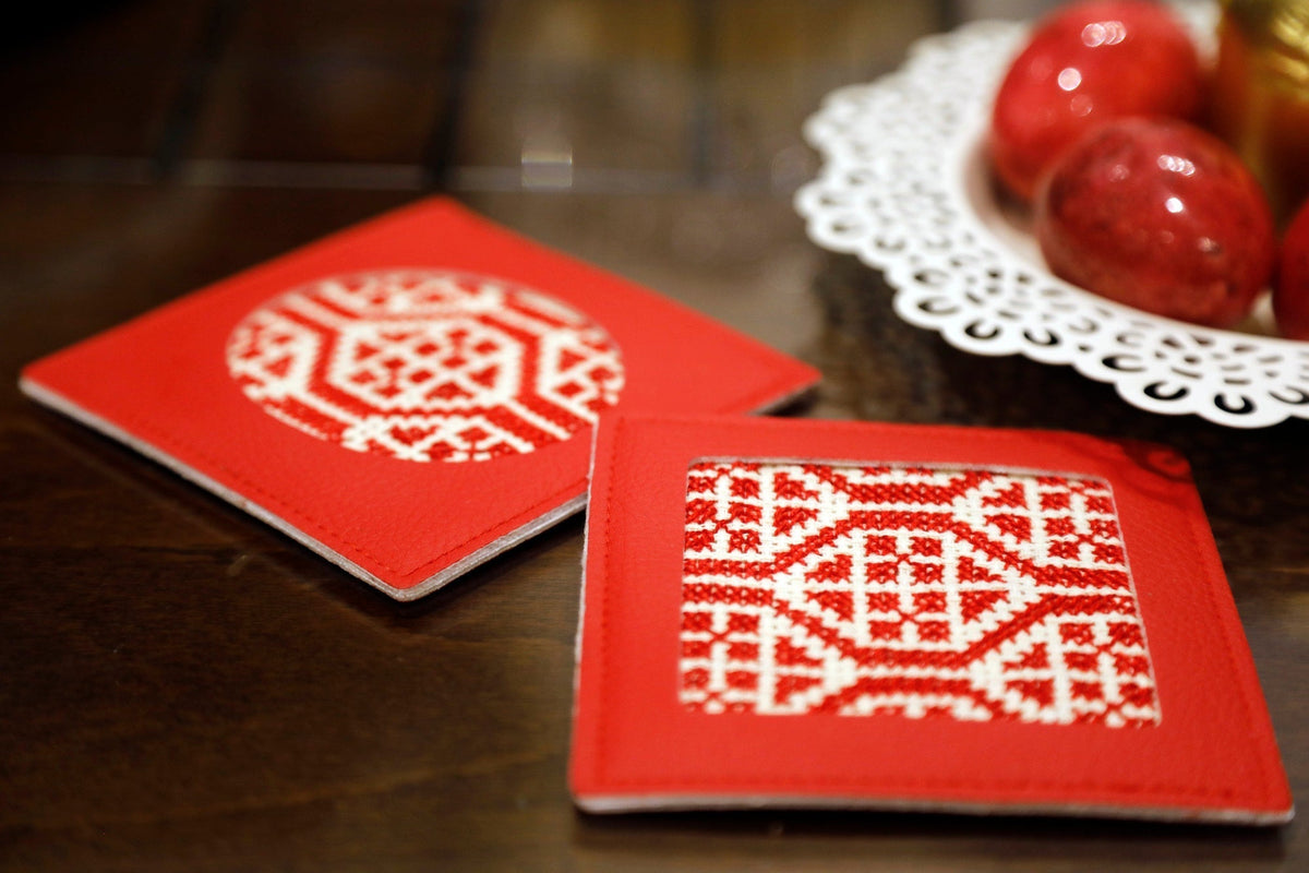Dalia Coasters - Palestinian Red - Che Cose Belle