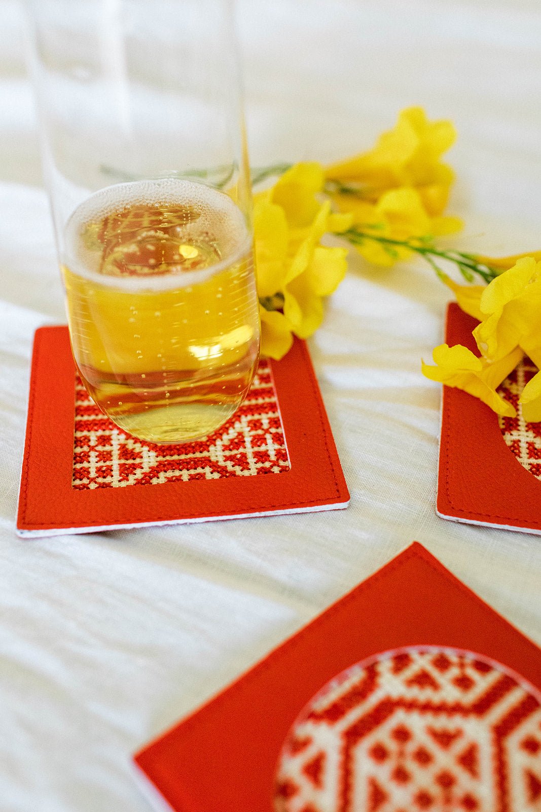Dalia Coasters - Palestinian Red - Che Cose Belle