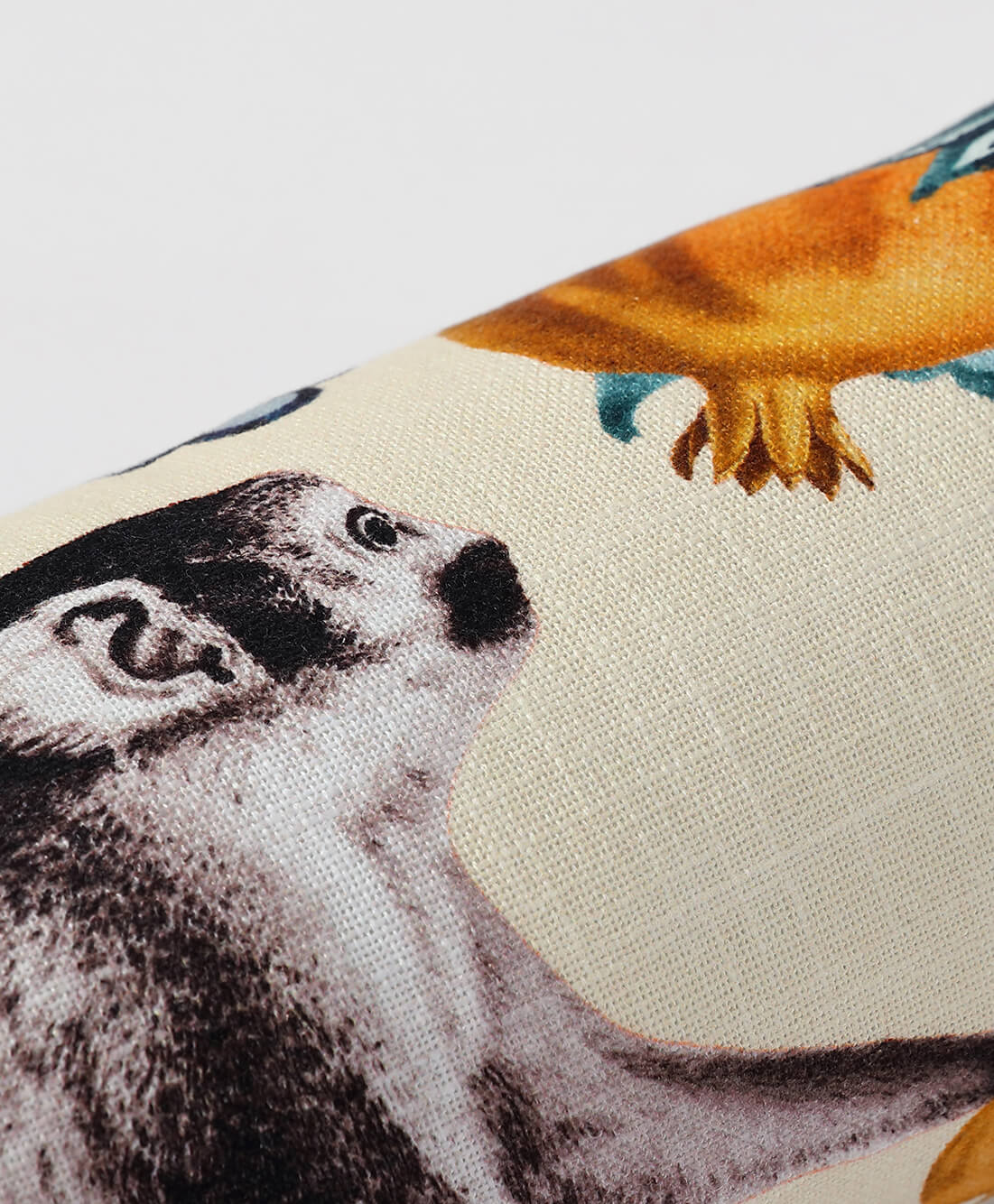 Damask Monkey Bolster Pillow - Che Cose Belle