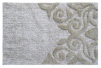 Damask Pattern Bath Rug in Beige & Ivory - Che Cose Belle