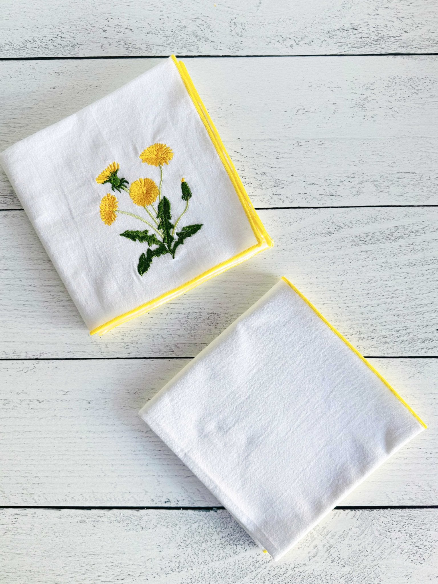 Dandelion Flour Sack Towels, set of two - Che Cose Belle