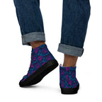 Dark  Wardrobe Society Floral Men’s high top Limited run Shoes