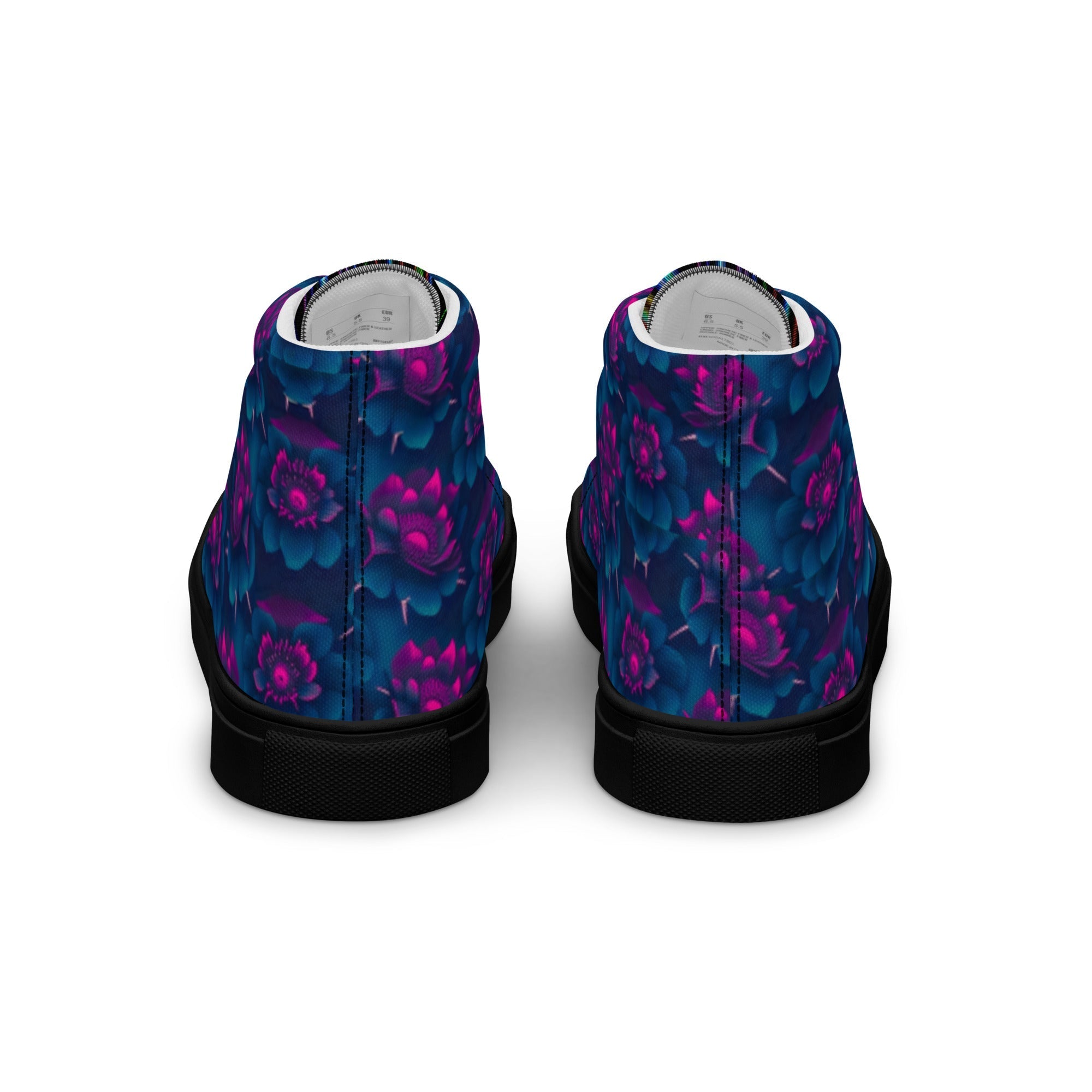Dark  Wardrobe Society Floral Men’s high top Limited run Shoes