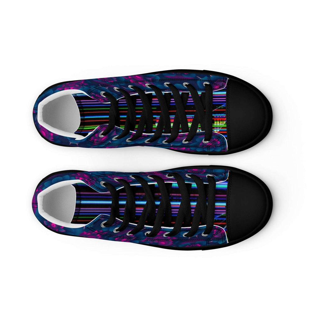 Dark  Wardrobe Society Floral Men’s high top Limited run Shoes