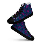 Dark  Wardrobe Society Floral Men’s high top Limited run Shoes