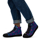 Dark  Wardrobe Society Floral Men’s high top Limited run Shoes