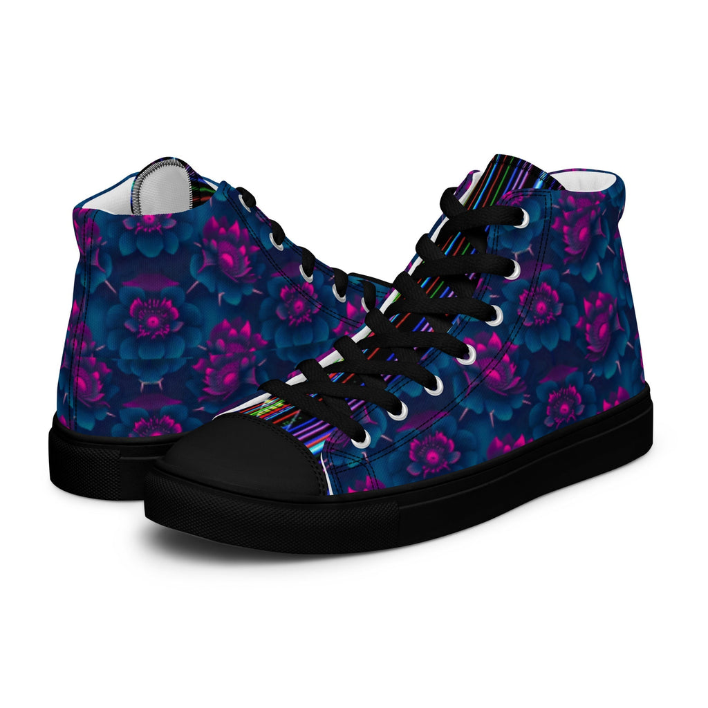 Dark  Wardrobe Society Floral Men’s high top Limited run Shoes