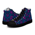 Dark  Wardrobe Society Floral Men’s high top Limited run Shoes