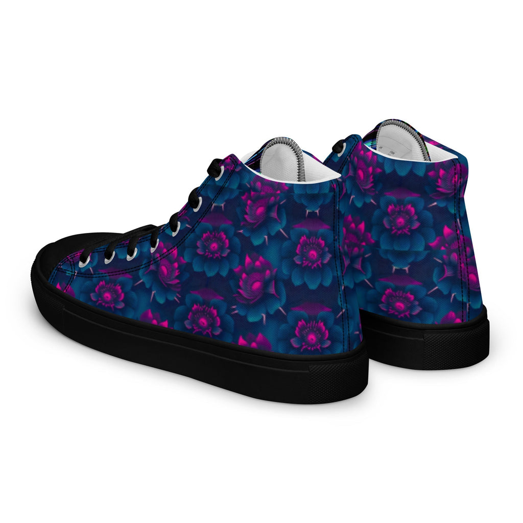 Dark  Wardrobe Society Floral Men’s high top Limited run Shoes