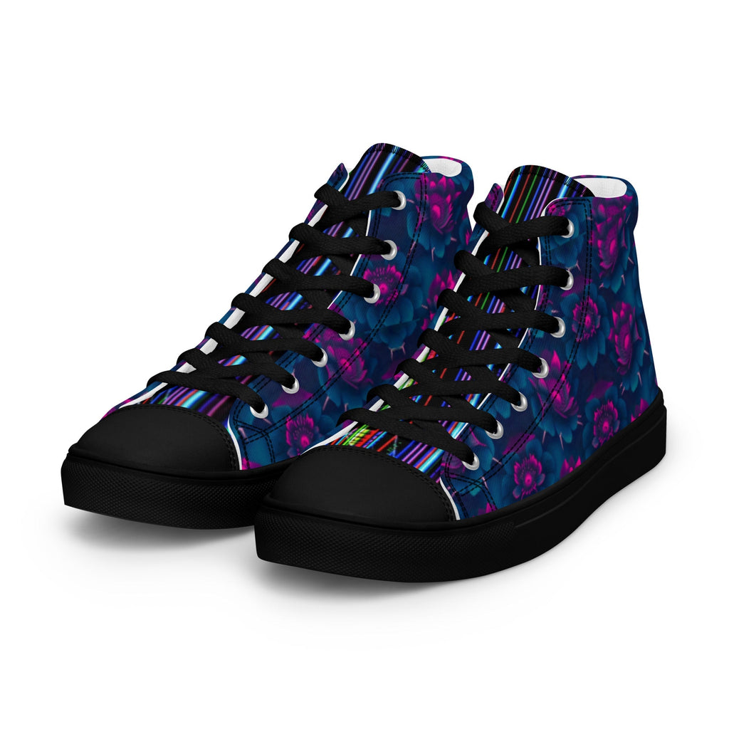 Dark  Wardrobe Society Floral Men’s high top Limited run Shoes