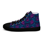 Dark  Wardrobe Society Floral Men’s high top Limited run Shoes