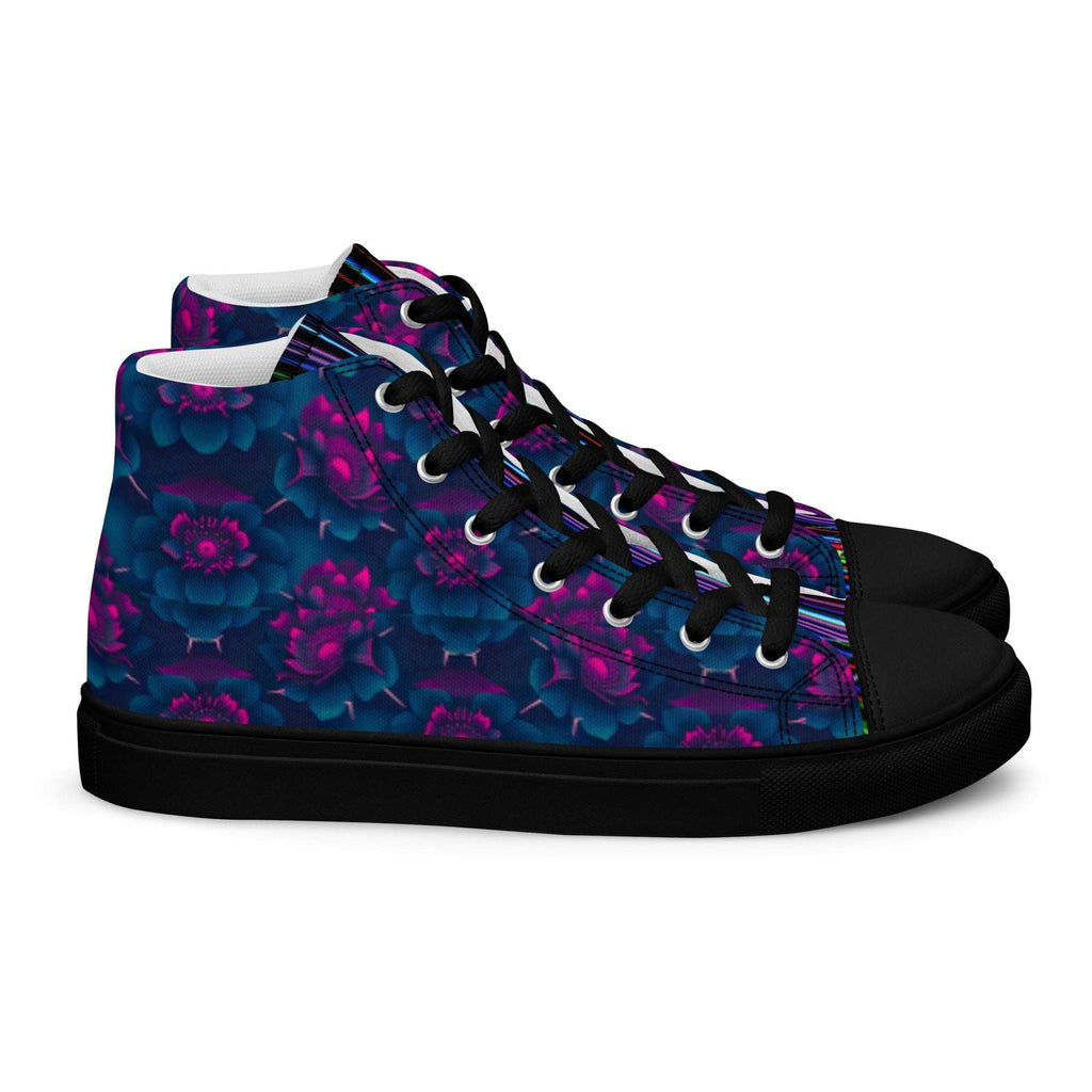 Dark  Wardrobe Society Floral Men’s high top Limited run Shoes