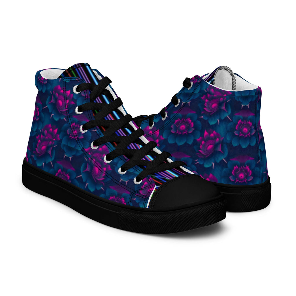 Dark  Wardrobe Society Floral Men’s high top Limited run Shoes
