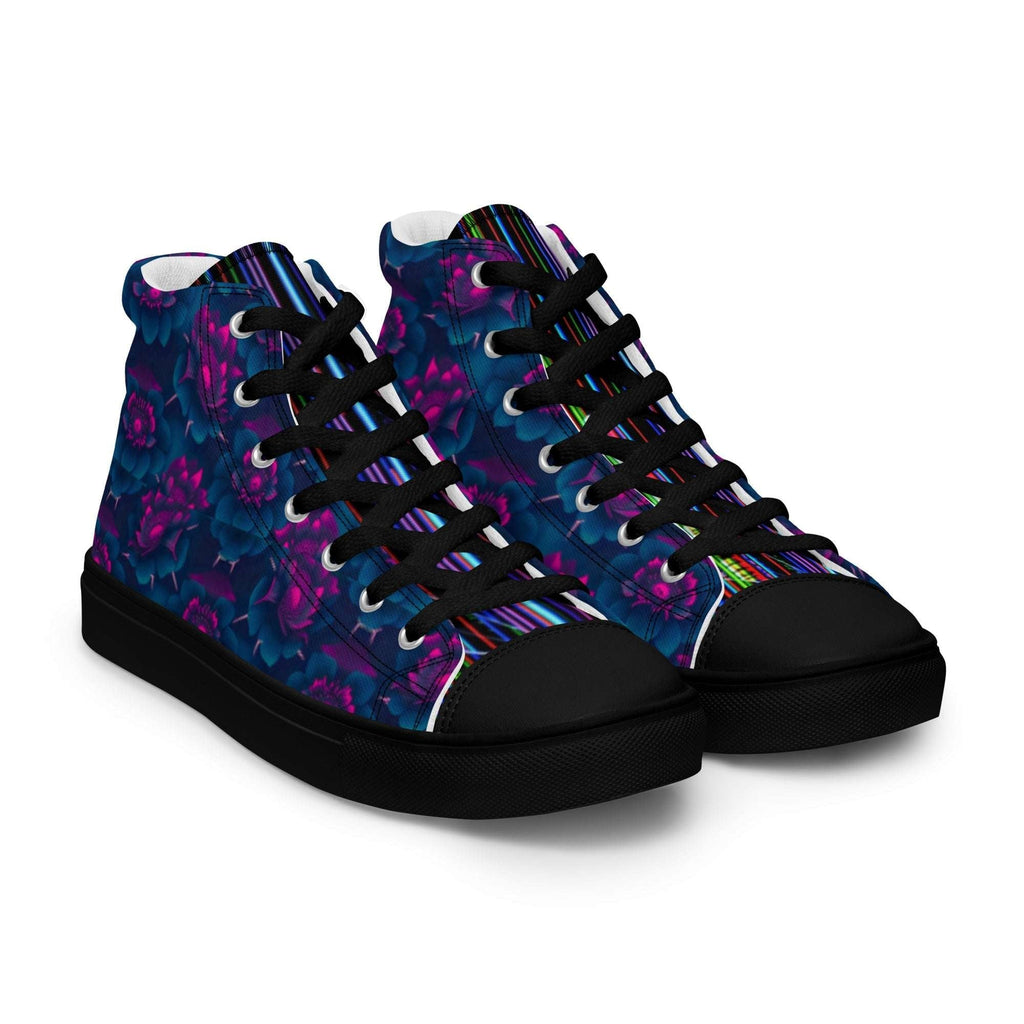 Dark  Wardrobe Society Floral Men’s high top Limited run Shoes