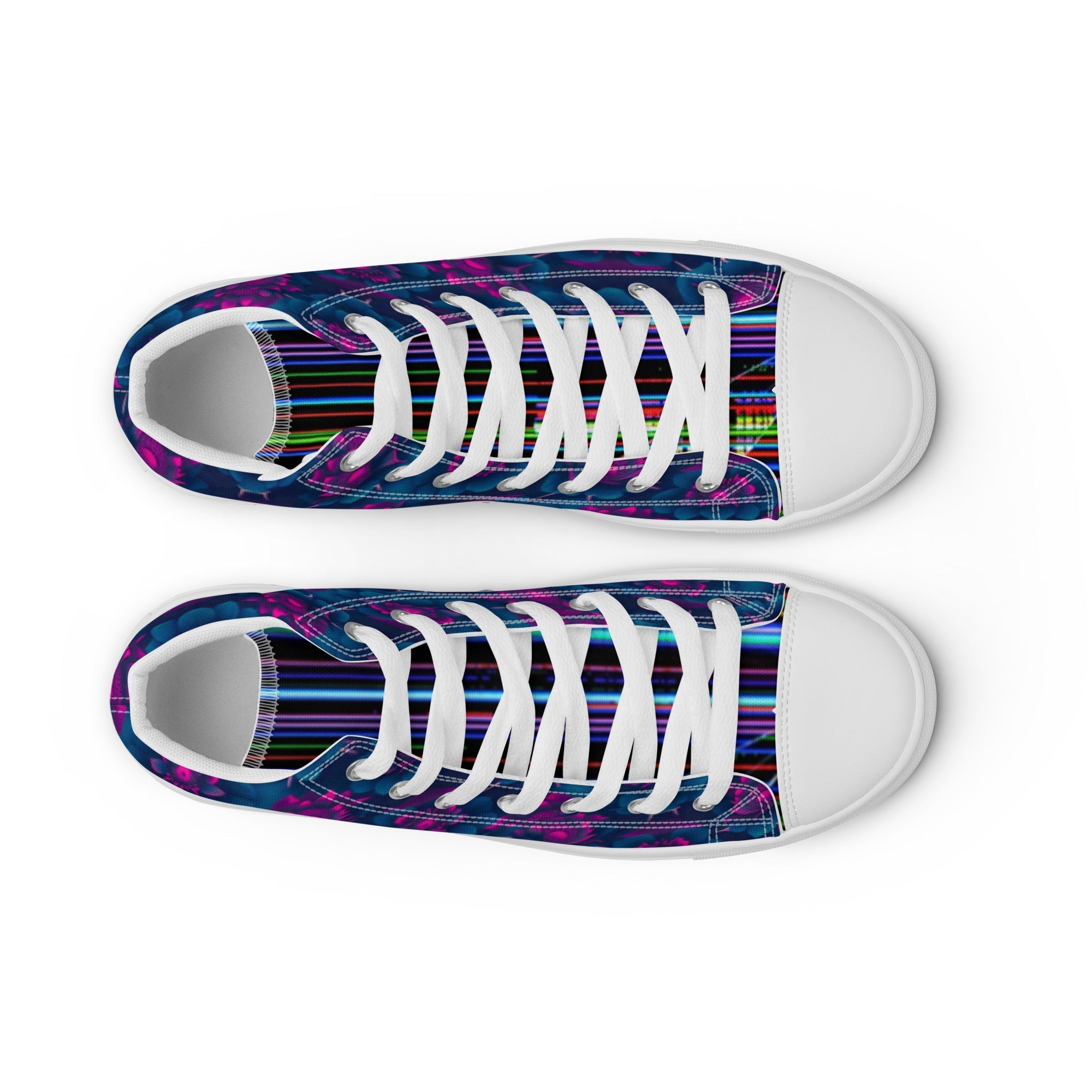 Dark  Wardrobe Society Floral Men’s high top Limited run Shoes
