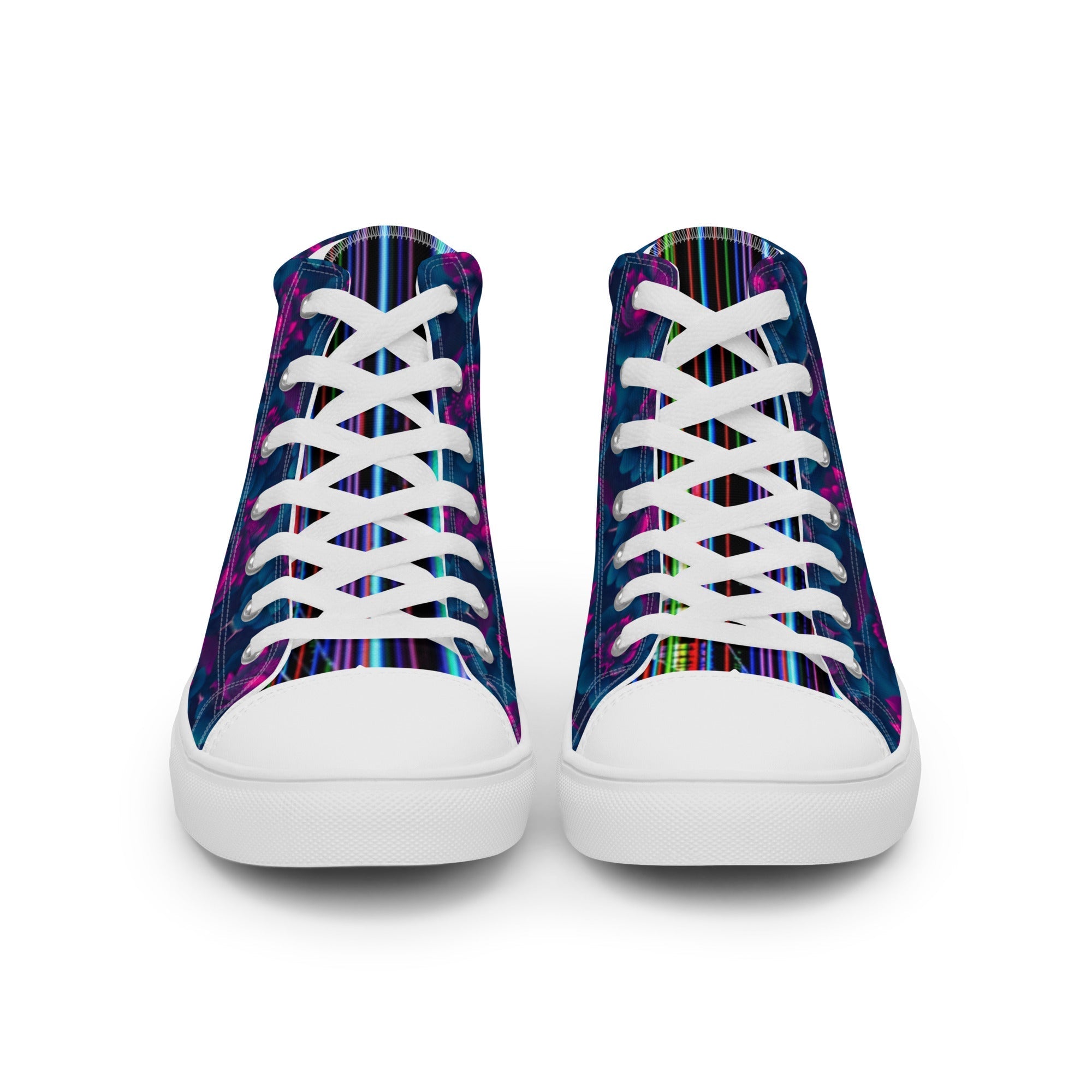 Dark  Wardrobe Society Floral Men’s high top Limited run Shoes