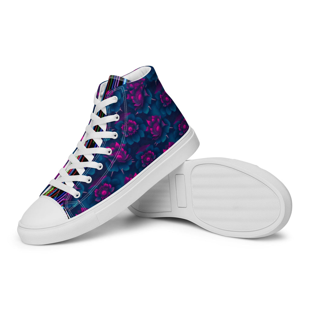 Dark  Wardrobe Society Floral Men’s high top Limited run Shoes