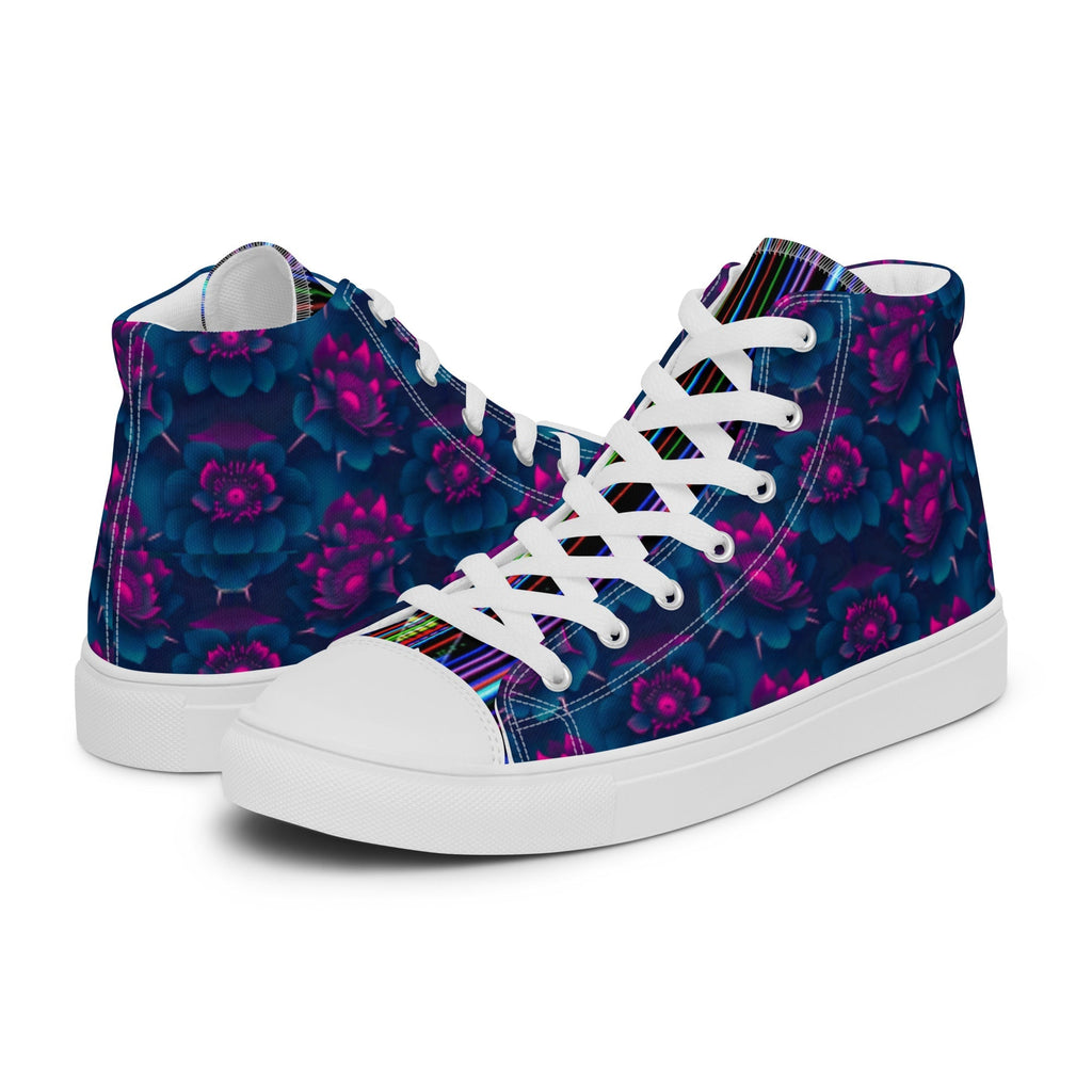 Dark  Wardrobe Society Floral Men’s high top Limited run Shoes