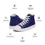 Dark  Wardrobe Society Floral Men’s high top Limited run Shoes