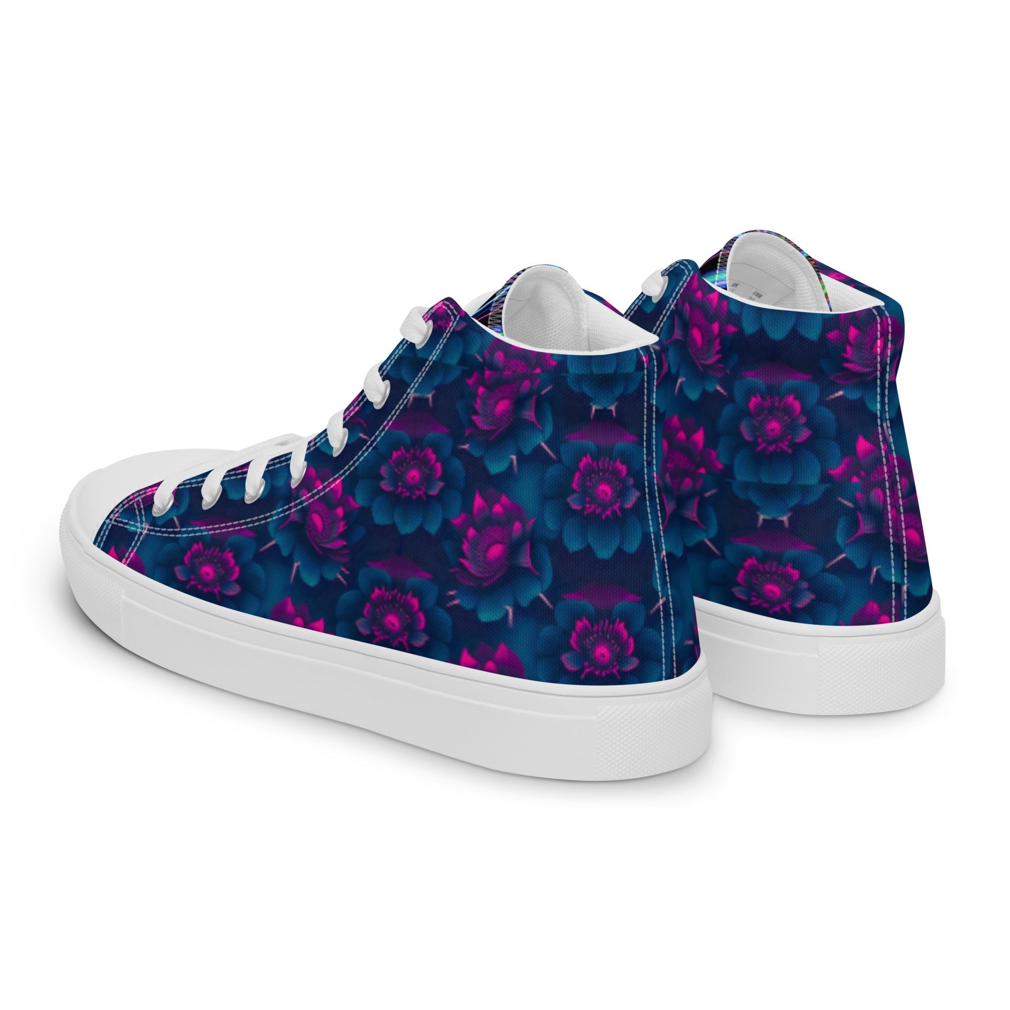 Dark  Wardrobe Society Floral Men’s high top Limited run Shoes