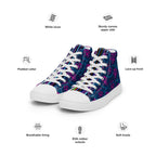 Dark  Wardrobe Society Floral Men’s high top Limited run Shoes