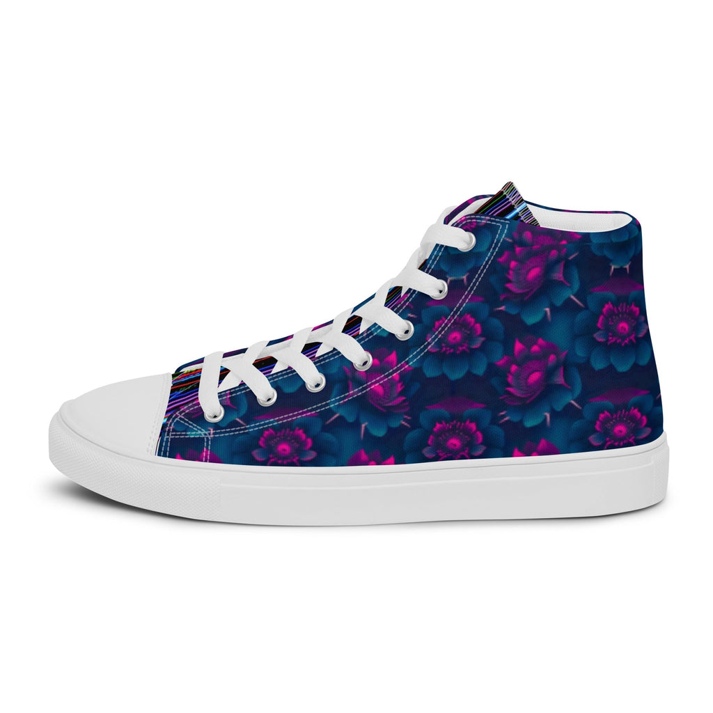 Dark  Wardrobe Society Floral Men’s high top Limited run Shoes