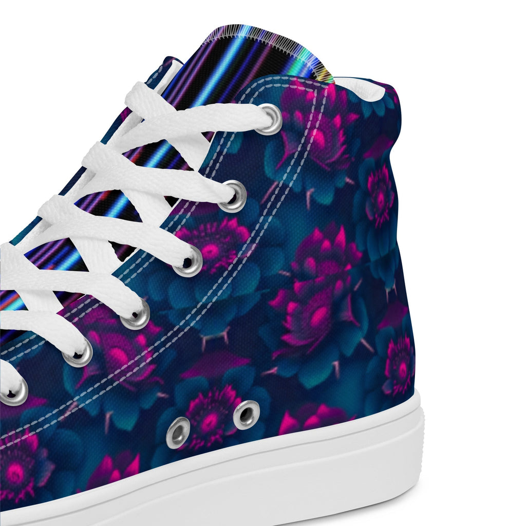Dark  Wardrobe Society Floral Men’s high top Limited run Shoes