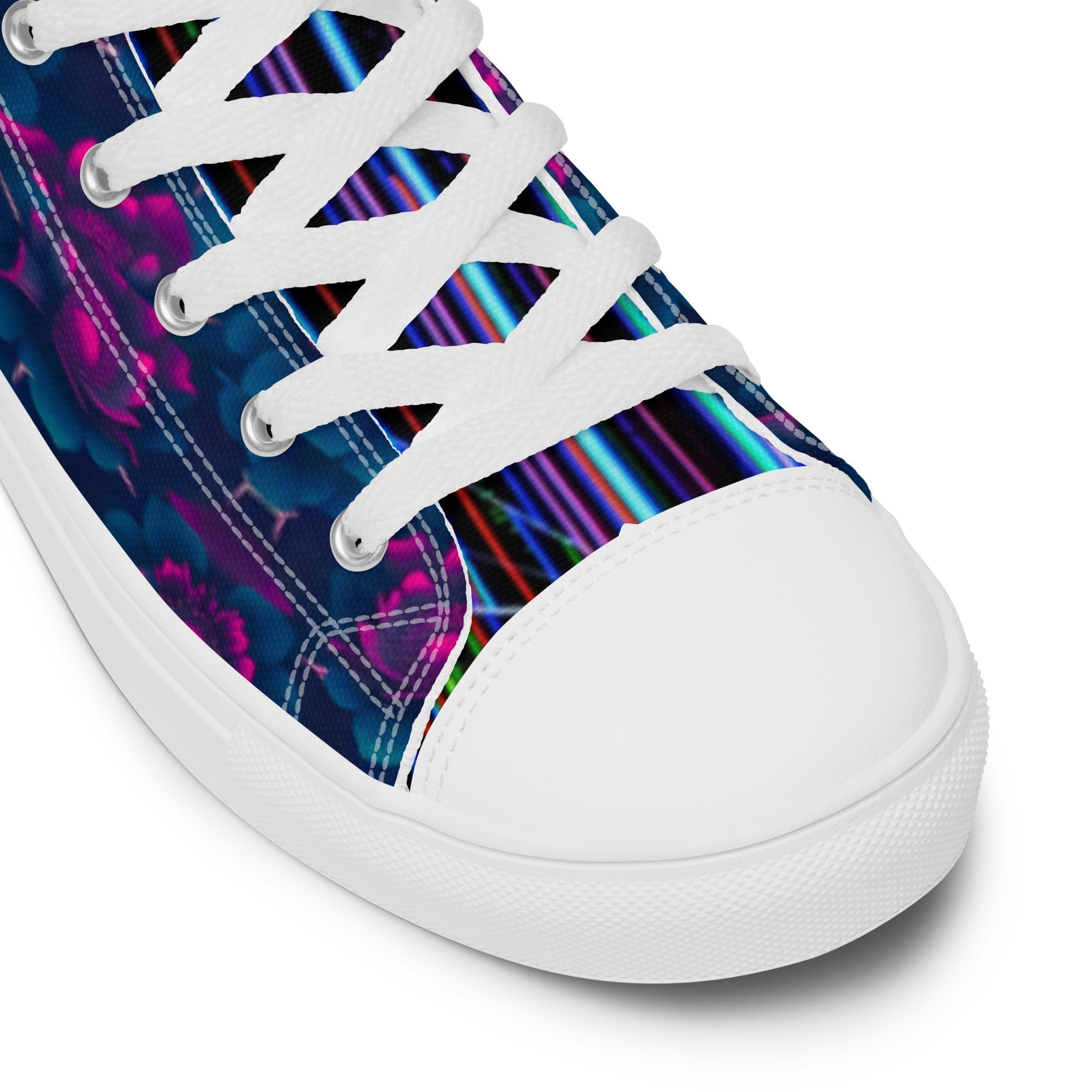 Dark  Wardrobe Society Floral Men’s high top Limited run Shoes