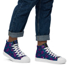 Dark  Wardrobe Society Floral Men’s high top Limited run Shoes