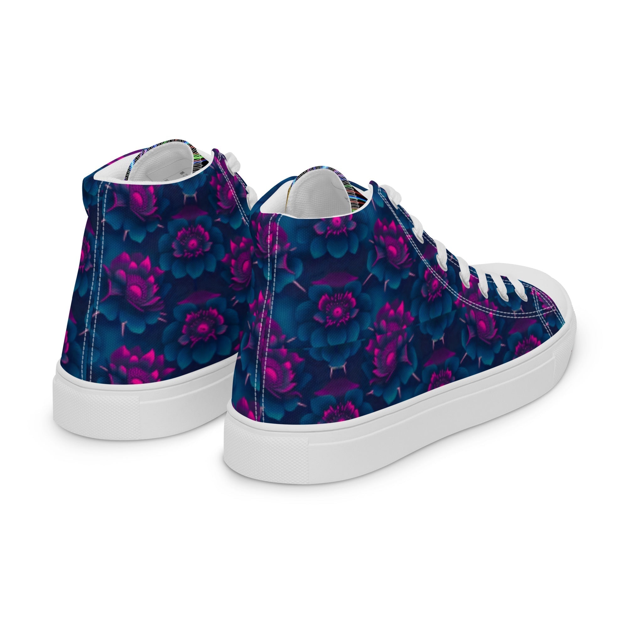 Dark  Wardrobe Society Floral Men’s high top Limited run Shoes