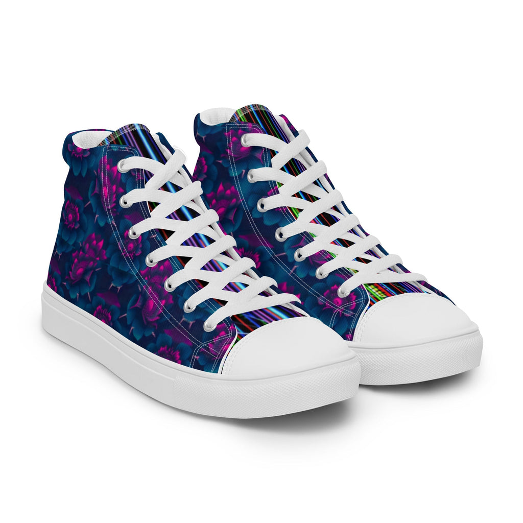Dark  Wardrobe Society Floral Men’s high top Limited run Shoes