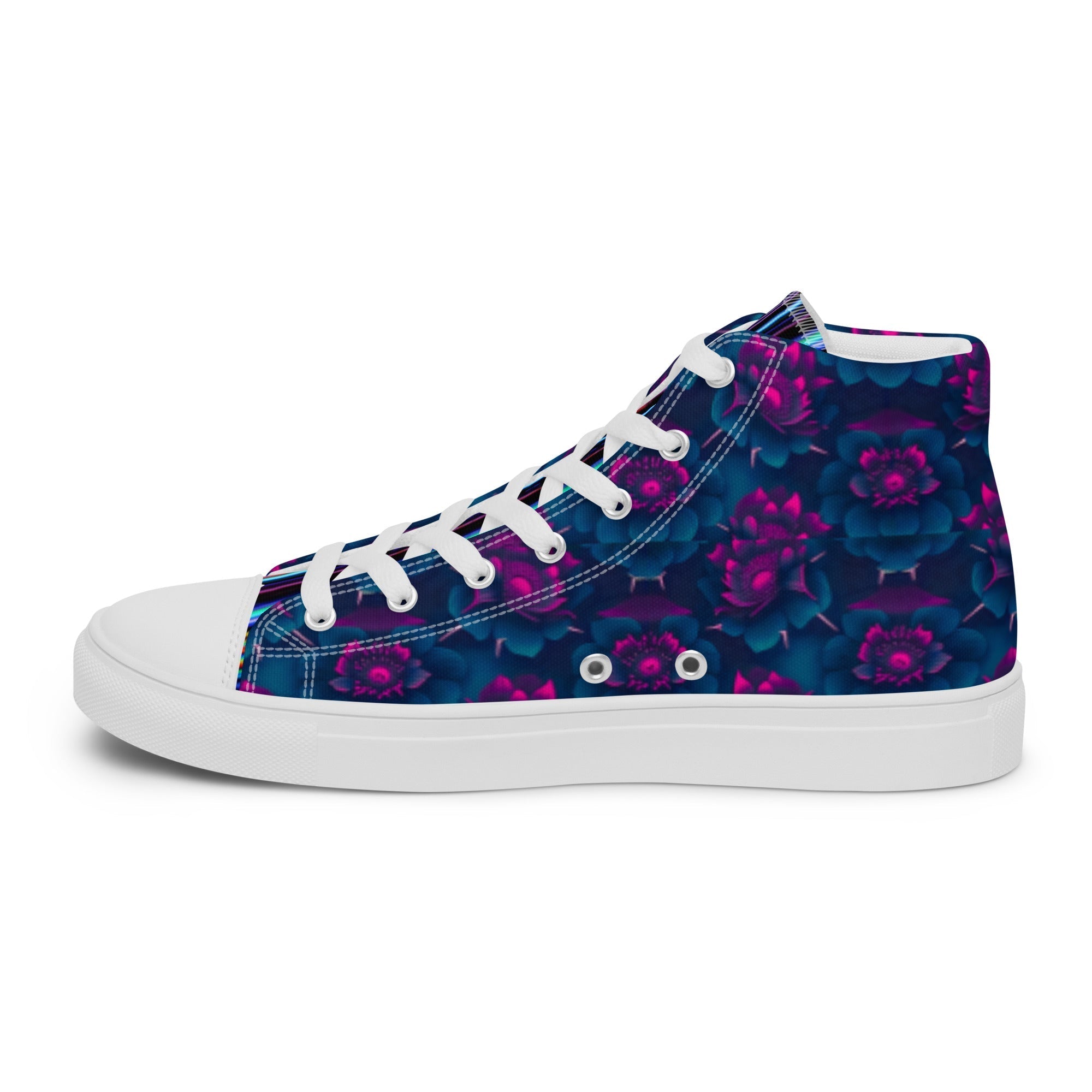 Dark  Wardrobe Society Floral Men’s high top Limited run Shoes