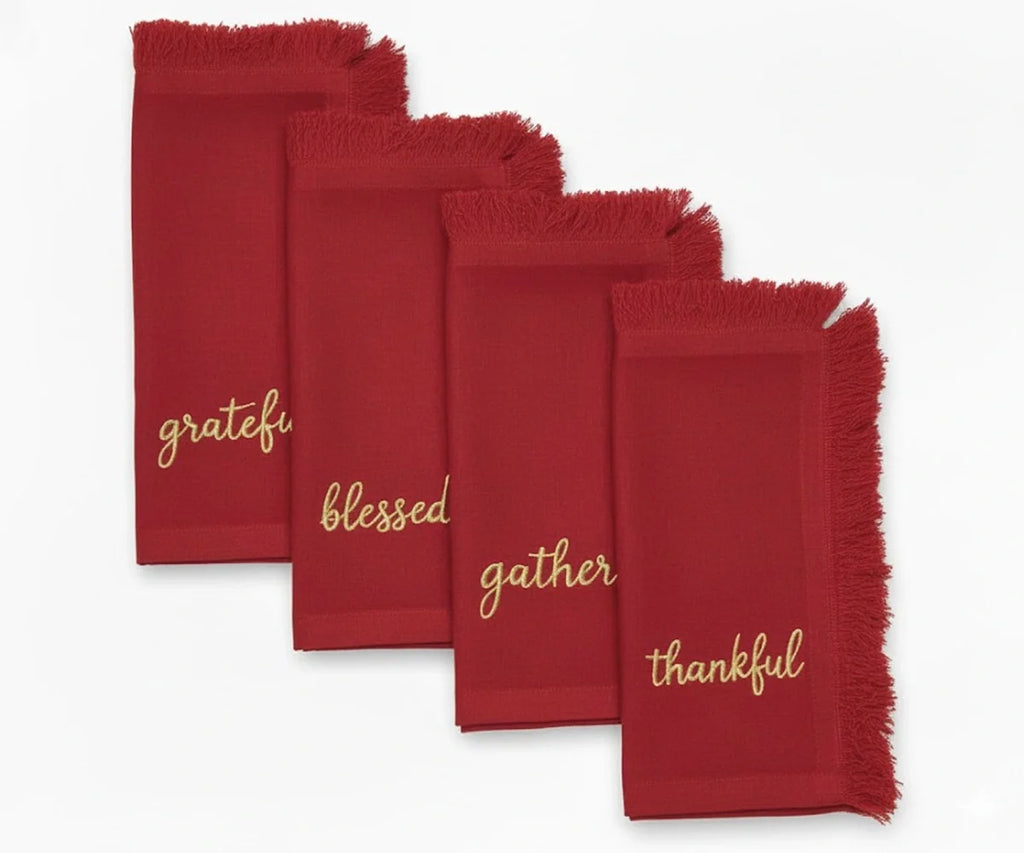 Embroidered Christmas Napkins