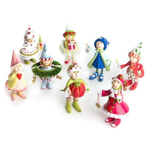 Dash Away Elves Mini Ornament Set/8 by Patience Brewster - Che Cose Belle