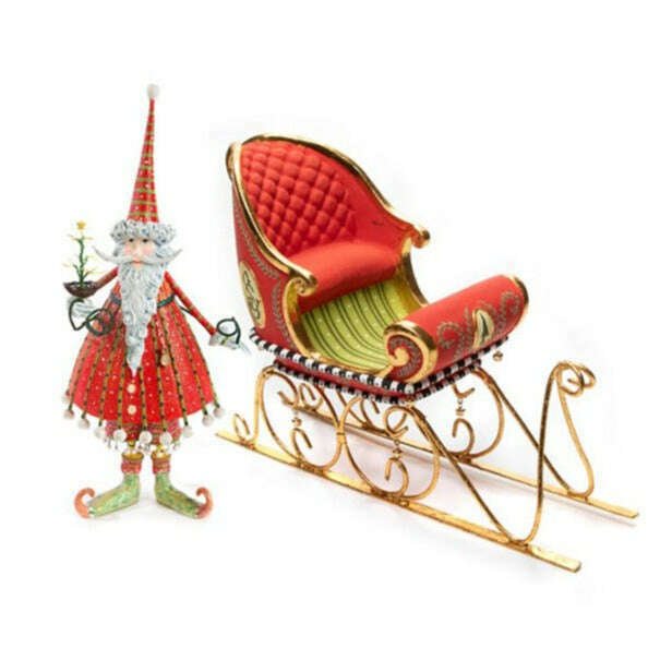 Dash Away Santa & Sleigh Figure Set by Patience Brewster - Che Cose Belle