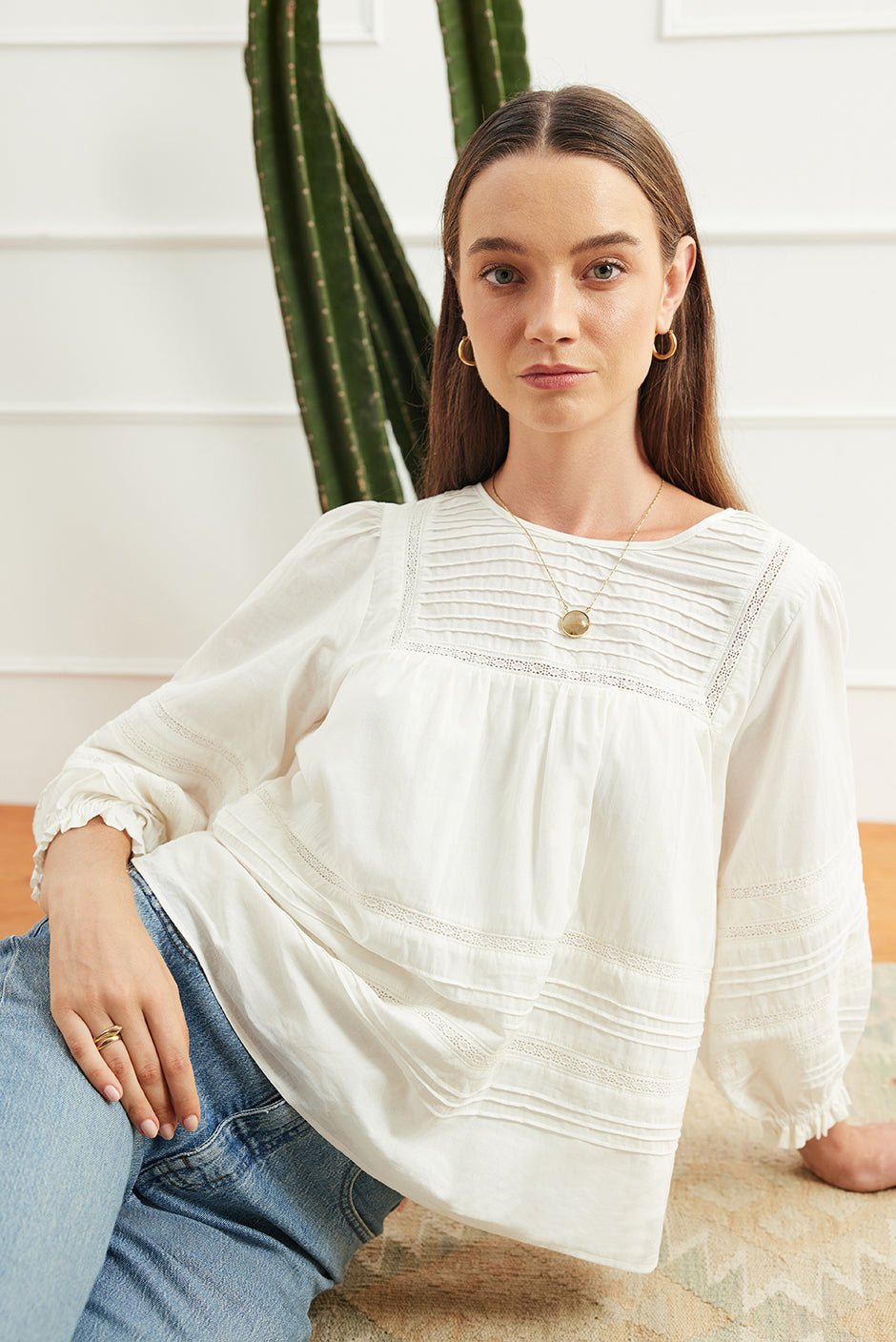 Dawn Blouse in Off White - Che Cose Belle