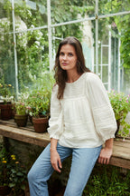 Dawn Blouse in Off White - Che Cose Belle