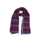 Highland Check Scarf - Magenta