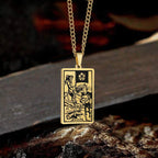 Death Major Arcana Tarot Stainless Steel Necklace - Che Cose Belle