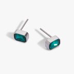 December Emerald - Cut Birthstone Stud Earrings - Che Cose Belle
