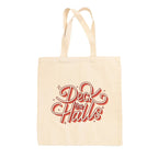 Deck The Hall Sparkle Script Tote Bag - Che Cose Belle