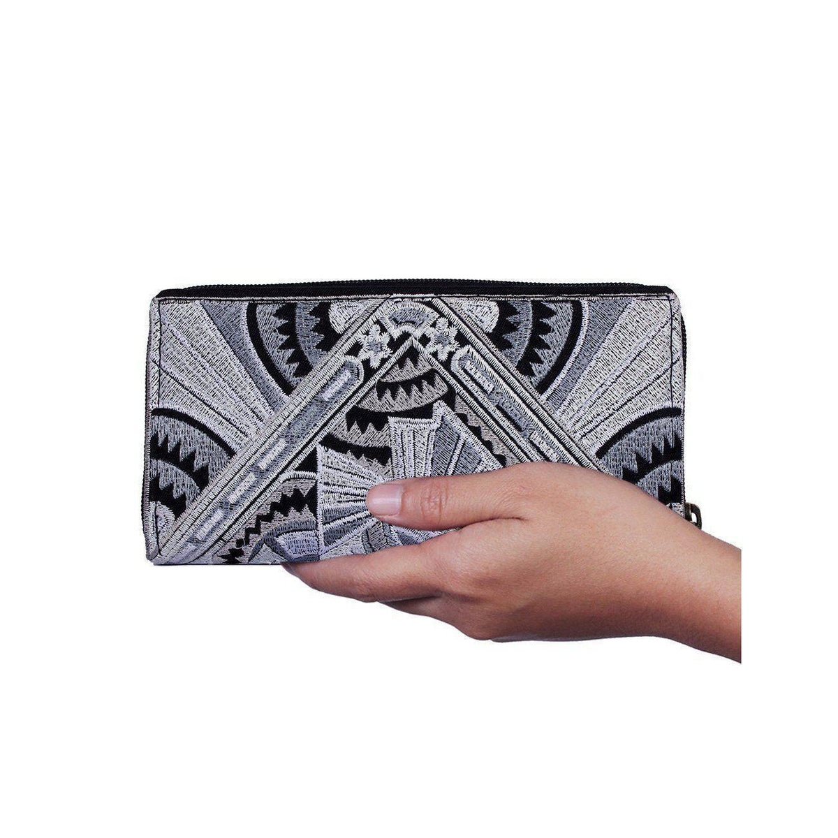 Deco Jaw Embroidered Wallet - Thailand - Che Cose Belle