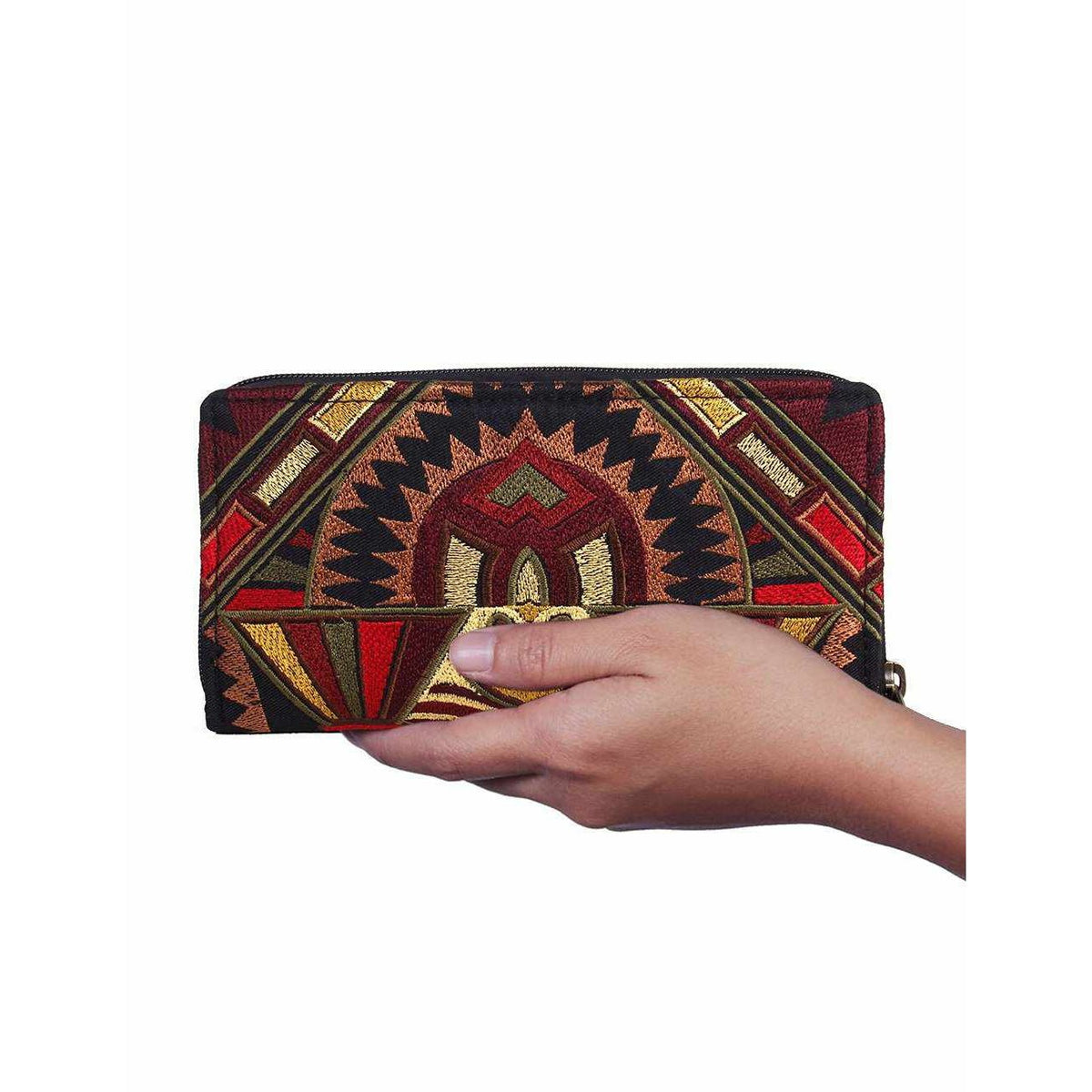 Deco Jaw Embroidered Wallet - Thailand - Che Cose Belle
