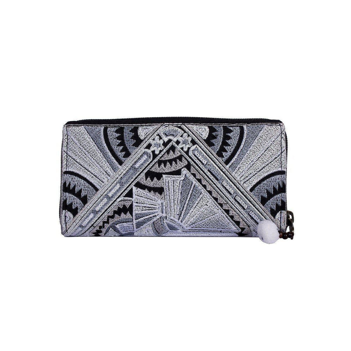Deco Jaw Embroidered Wallet - Thailand - Che Cose Belle