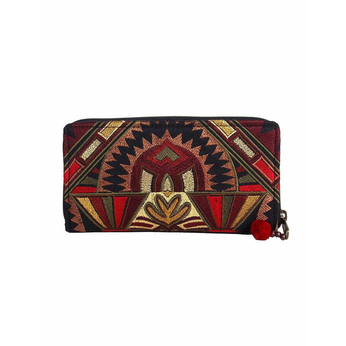 Deco Jaw Embroidered Wallet - Thailand - Che Cose Belle