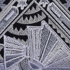 Deco Jaw Embroidered Wallet - Thailand