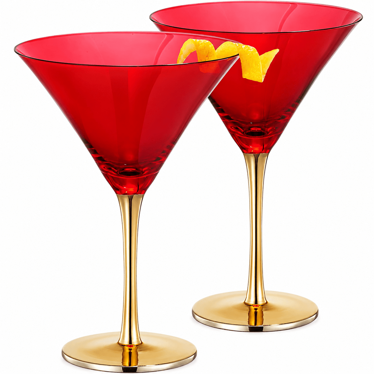 Deco Martini Cocktail Glassware, Set of 2 - Che Cose Belle