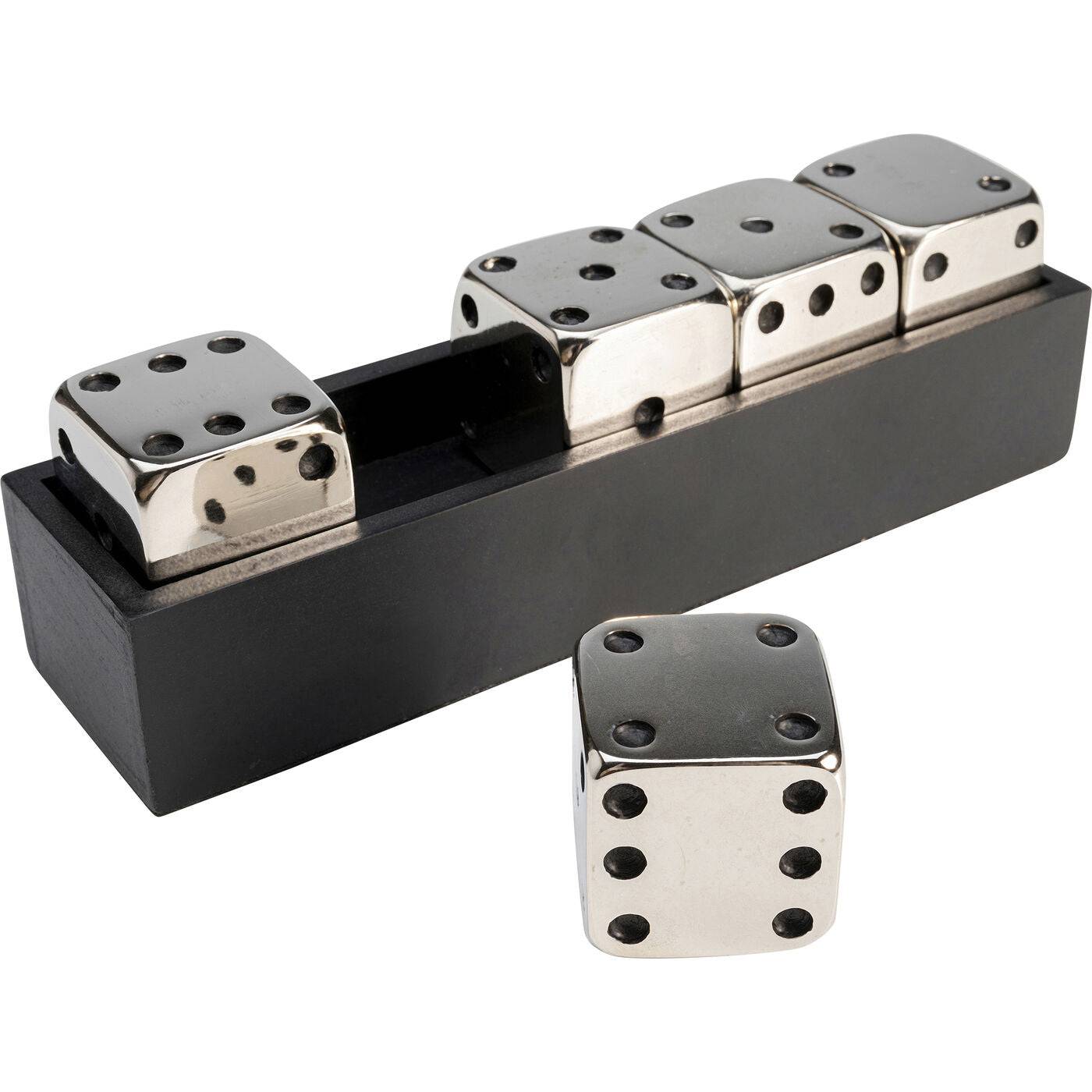 Deco Object Dices Silver 20x6cm - Che Cose Belle