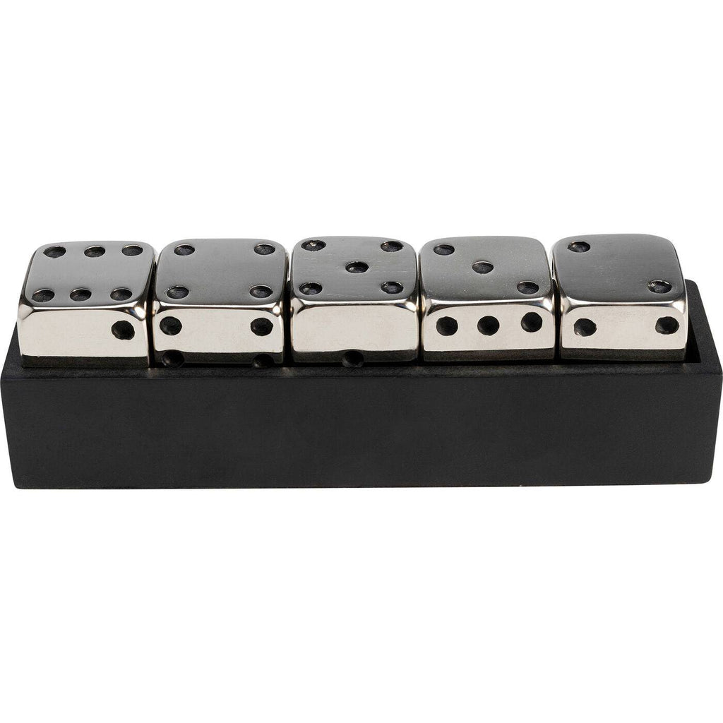 Deco Object Dices Silver 20x6cm - Che Cose Belle
